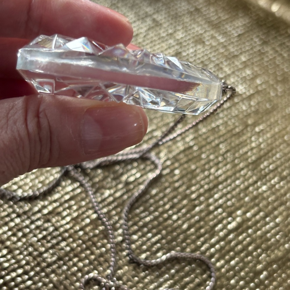 Vintage Waterford Crystal Tear Drop Necklace - Picture 16 of 16